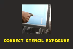 Correct stencil exposure
